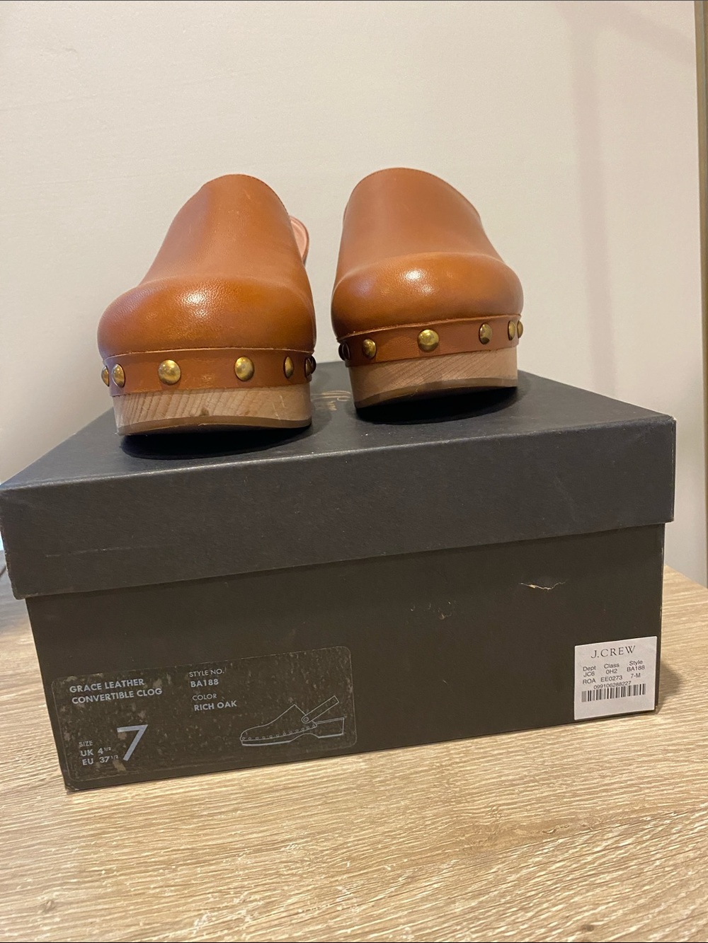 J CREW Clogs in Brown - Picture 3 of 10